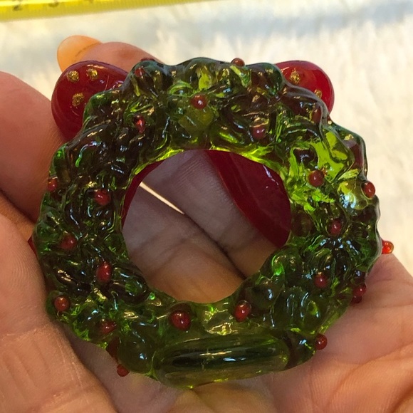 Fitz & Floyd Glass Menagerie Collection Christmas Wreath - Picture 4 of 10